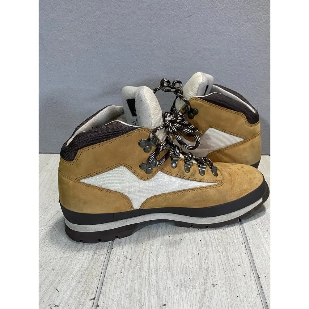 Timberland Euro Hiker Boots Nubuck Leather Wheat Size 10.5 Men’s